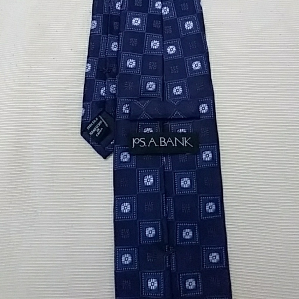 Jos A Bank Blue Tie